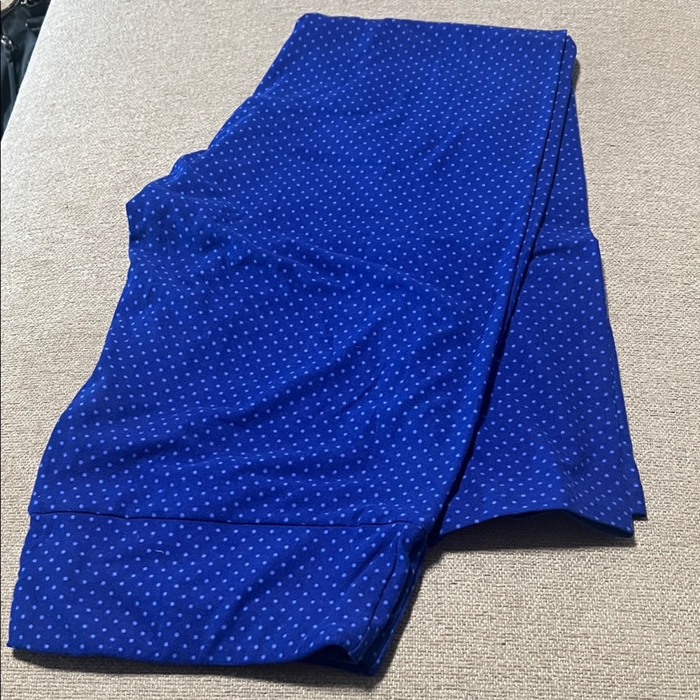 LuLaRoe Blue Polka Dot Leggings